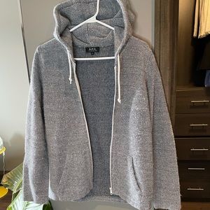 A.p.c wool zip up